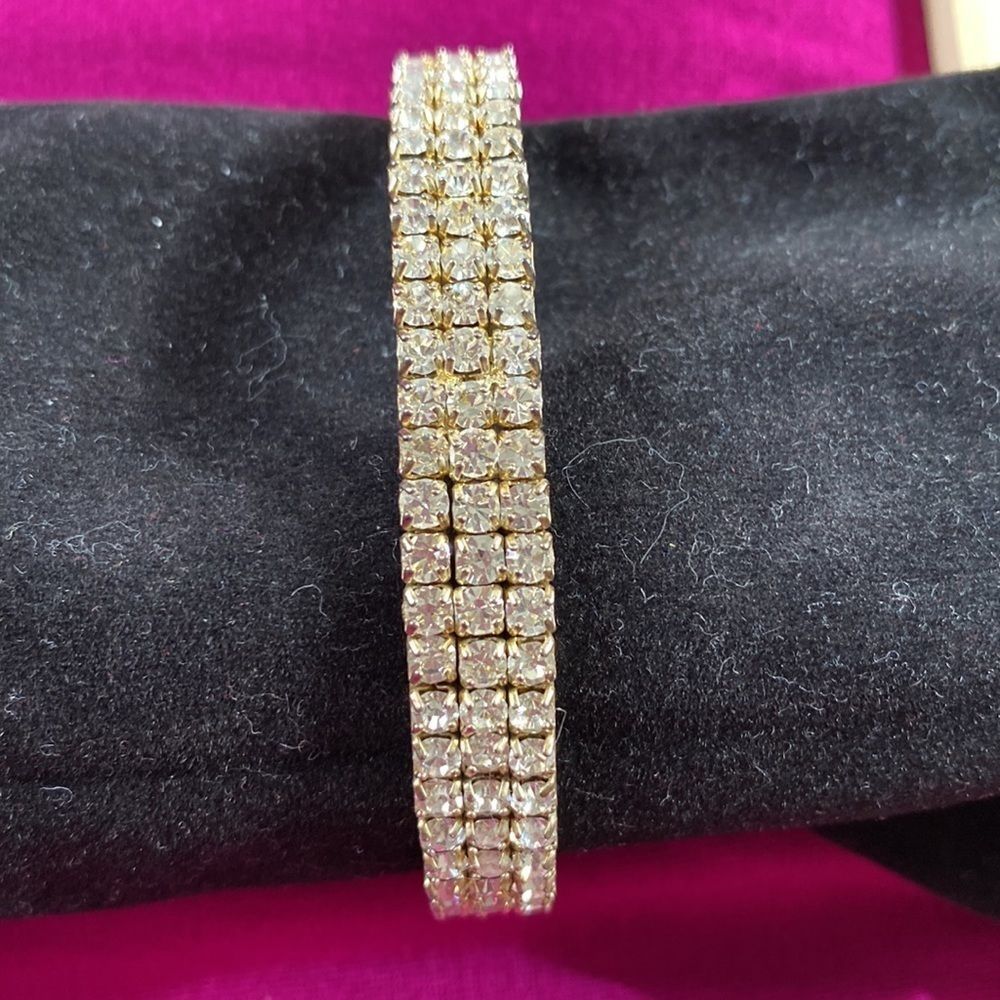 Premier Rhinestone Cuff Bracelet - Picture 7 of 7